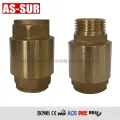 Water Non Return Vertical Brass Spring Check Valves